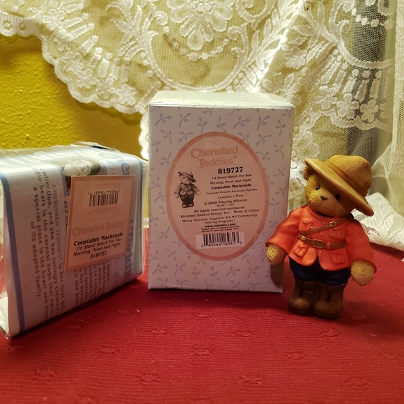 Vtg 00 Cherished Teddies Constable Police  Ranger MacKenzie Rare! - Picture 3 of 10